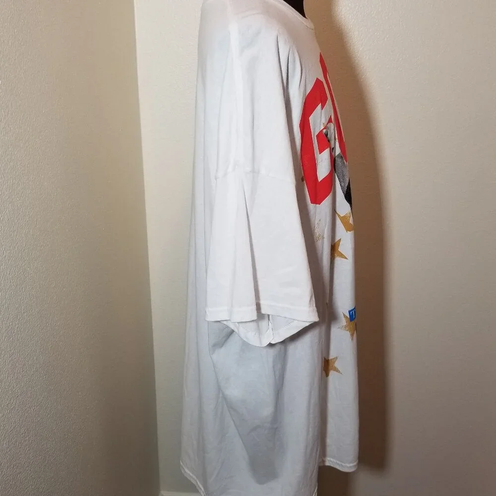 Hybrid Apparel White Mens 5X T Shirt Muhammad Ali‎ Goat Retro Boxing Champ NWOT